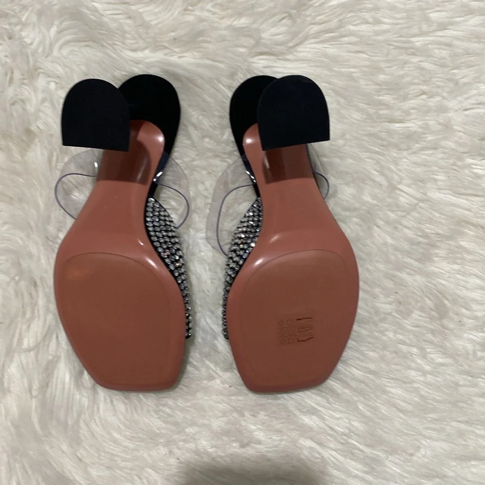 Amina Muaddi Paloma crystal slipper size 36.5EU